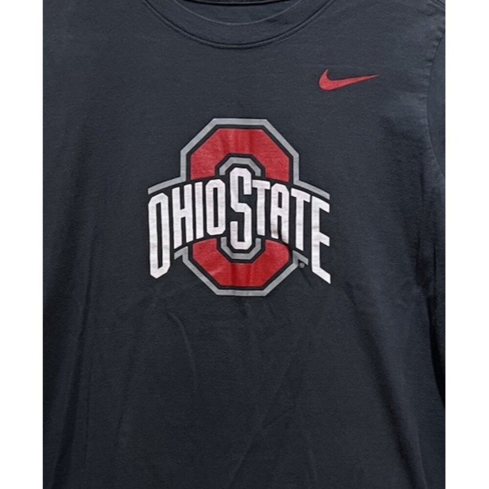Ohio State Buckeyes Shirt Sleeve T-Shirt~ The Nike Tee ~ Youth Large ~ Gray - Picture 2 of 4
